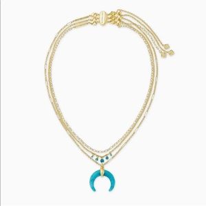Kendra Scott Gemma Gold Triple Strand Necklace. New with dust bag.